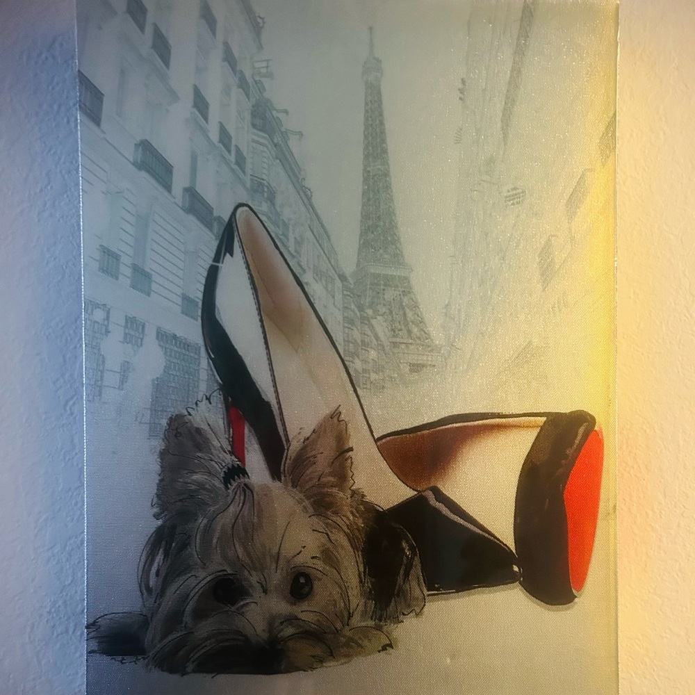 Elegant Black and Red Women's Heel framed wall art. FRAMED 😍